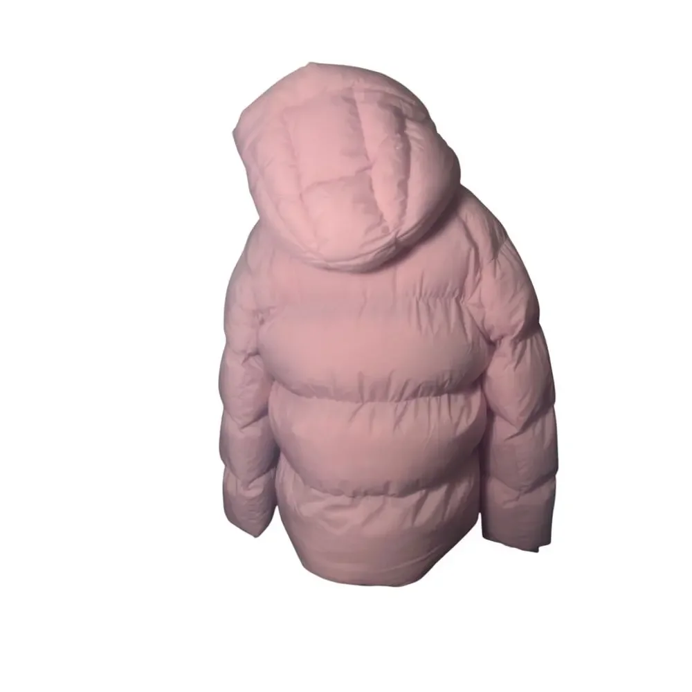 Levi Light Pink Puffer Hoodie Jacket NWT Size XL LW5SP697